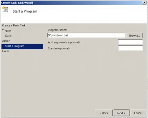 Create Windows Task Scheduler And Schedule To Run Bat File