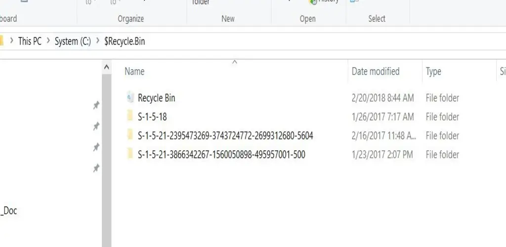 what is recycle bin folder in windows 7