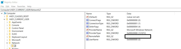 Unmap Network Drive CMD Batch File Net Use Delete Command   Remove Network Drive Using Regedit 1 768x209 