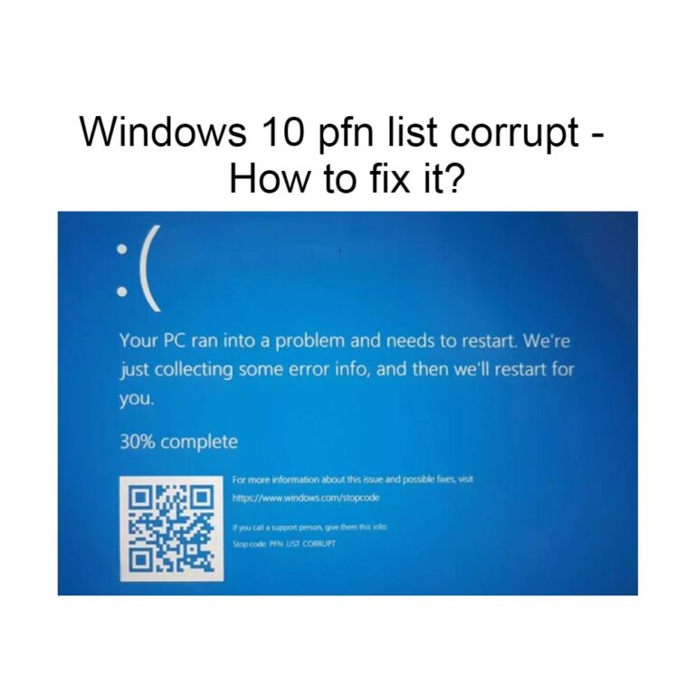 List corrupt windows